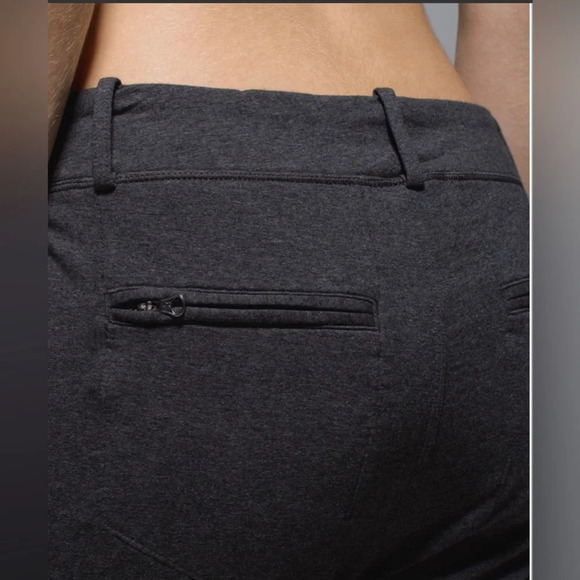 ! Lululemon Stress Less Pant Heathered Dark Grey / Soot sz 6 - Picture 3 of 10
